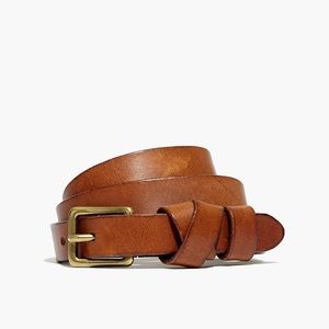Madewell Leather Crisscross Skinny Belt